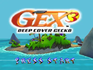 Gex 3 - Deep Cover Gecko (Europe) (Fr,De) screen shot title